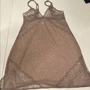La Perla malizia Elegant Lace Chemise in Taupe petite